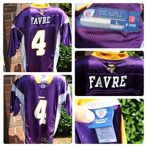 NFL REEBOK MINNESOTA VIKINGS FAVRE JERSEY SIZE L